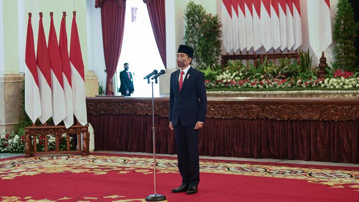 Presiden Joko Widodo Kukuhkan Paskibraka 17 Agustus di Istana Merdeka
